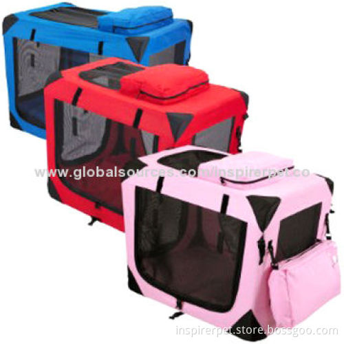 Traveling Dog Soft Crate, Free Fleece Pad, Various Colors are Available